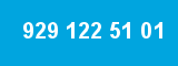 929 122 51 01 929 122 51 01